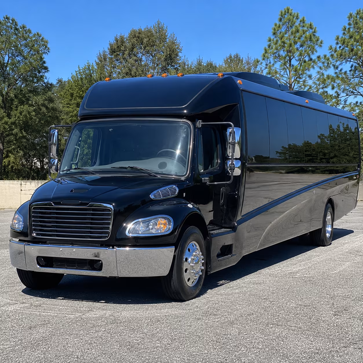 Orlando School Event Transportation party bus exterior