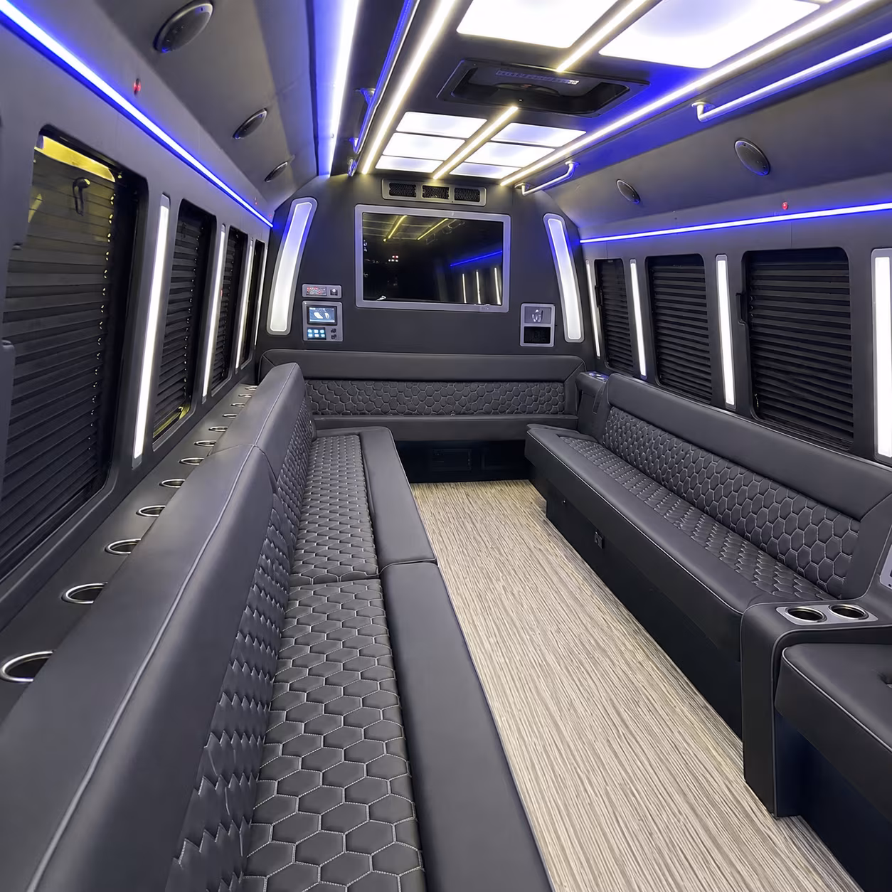 Orlando Sporting Event Transportation party bus exterior