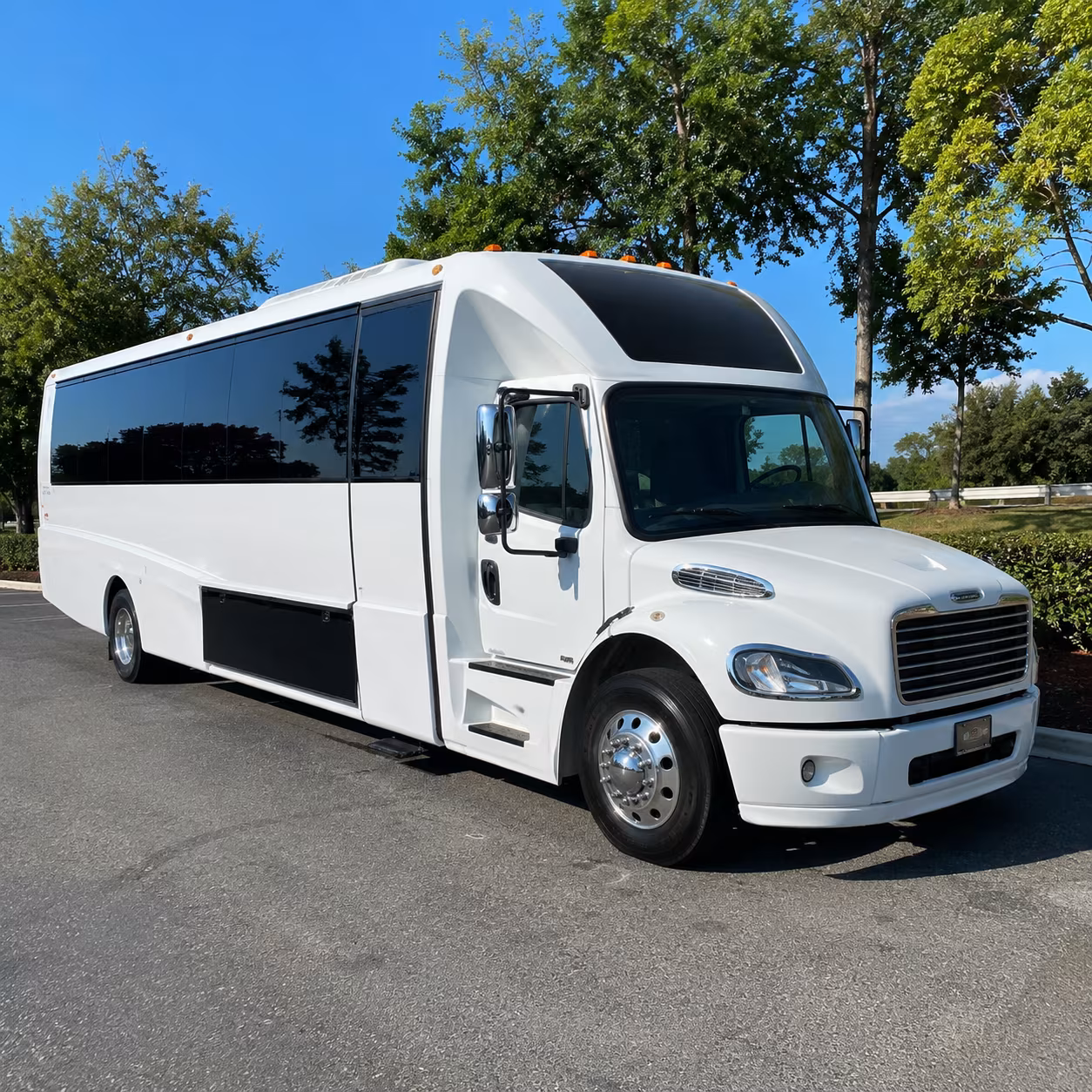 Orlando Sporting Event Transportation party bus exterior
