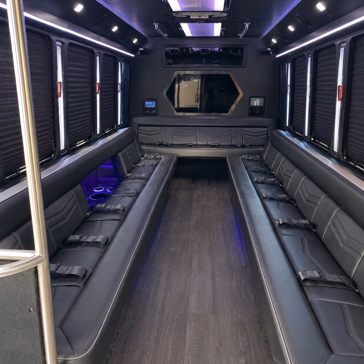 Orlando Wedding Transportation party bus exterior