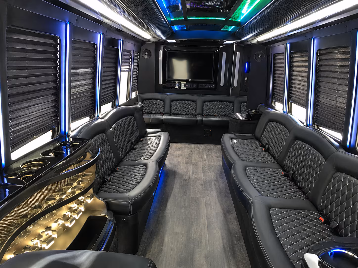 Orlando Wedding Transportation party bus exterior