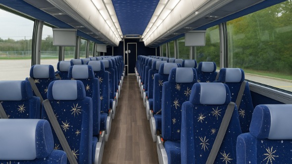 Interior of Charter Bus Company Orlando's 48 Passenger Charter Bus in Orlando