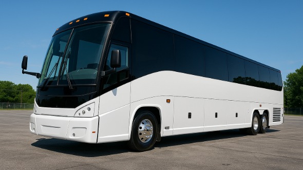 Exterior of Charter Bus Company Apopka's 50 Passenger Party Bus in Apopka