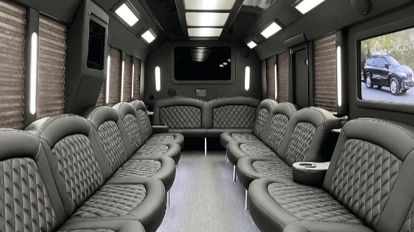 Interior of Charter Bus Company Daytona Beach's 50 Passenger Party Bus in Daytona Beach