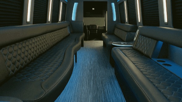 Interior of Charter Bus Company Ocala's 50 Passenger Party Bus in Ocala
