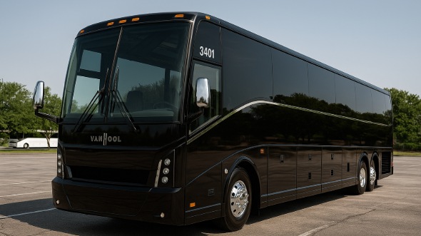 Exterior of Charter Bus Company Orlando's 55 Passenger Charter Bus in Orlando